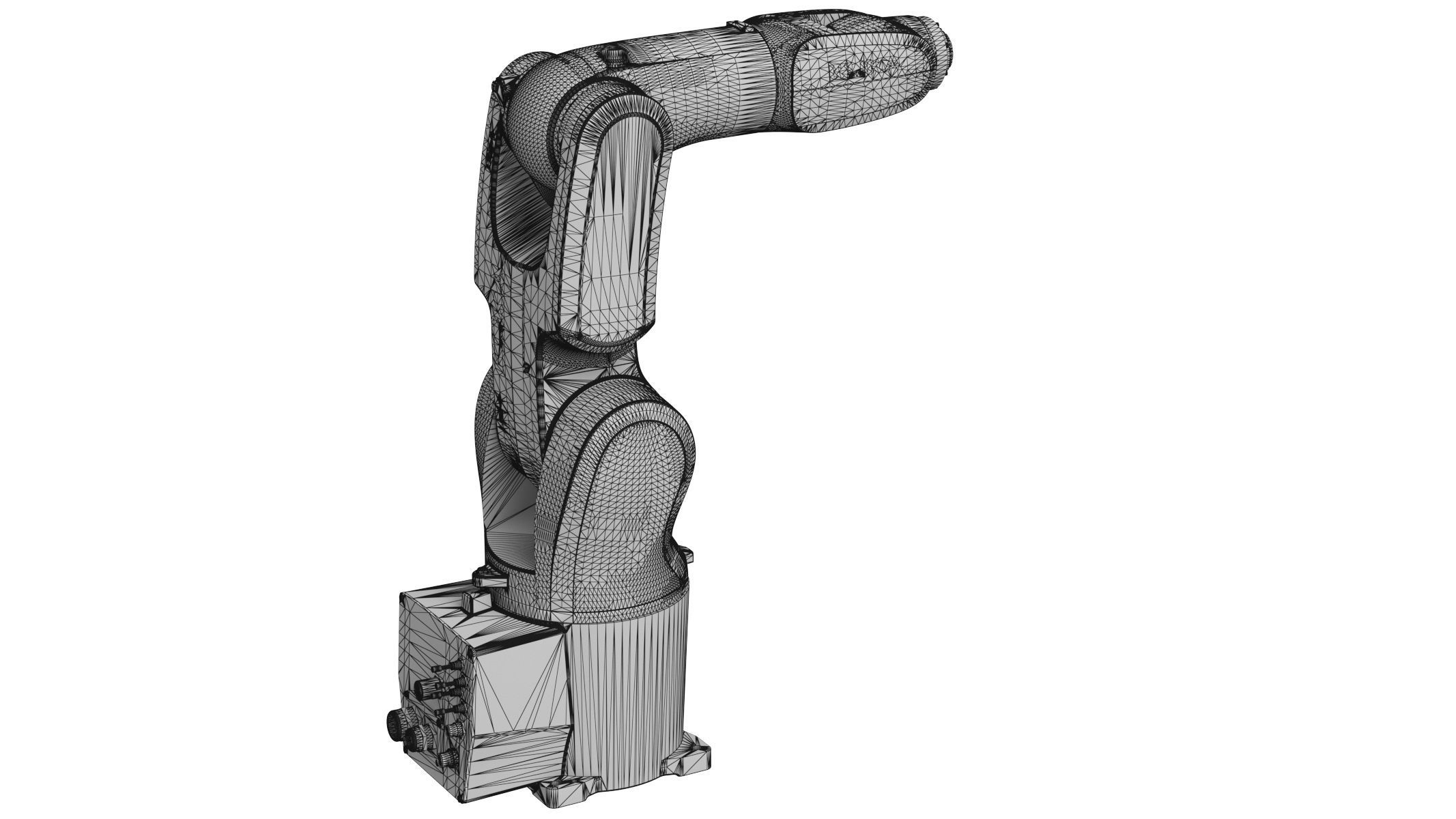 Kuka KR 4 Agilus Industrial Robot 3D model_8