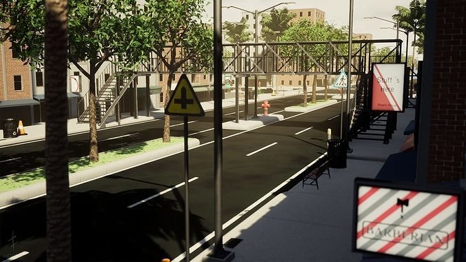 Urban Cityscape Pack  low-poly 3d model Low-poly 3D model 5
