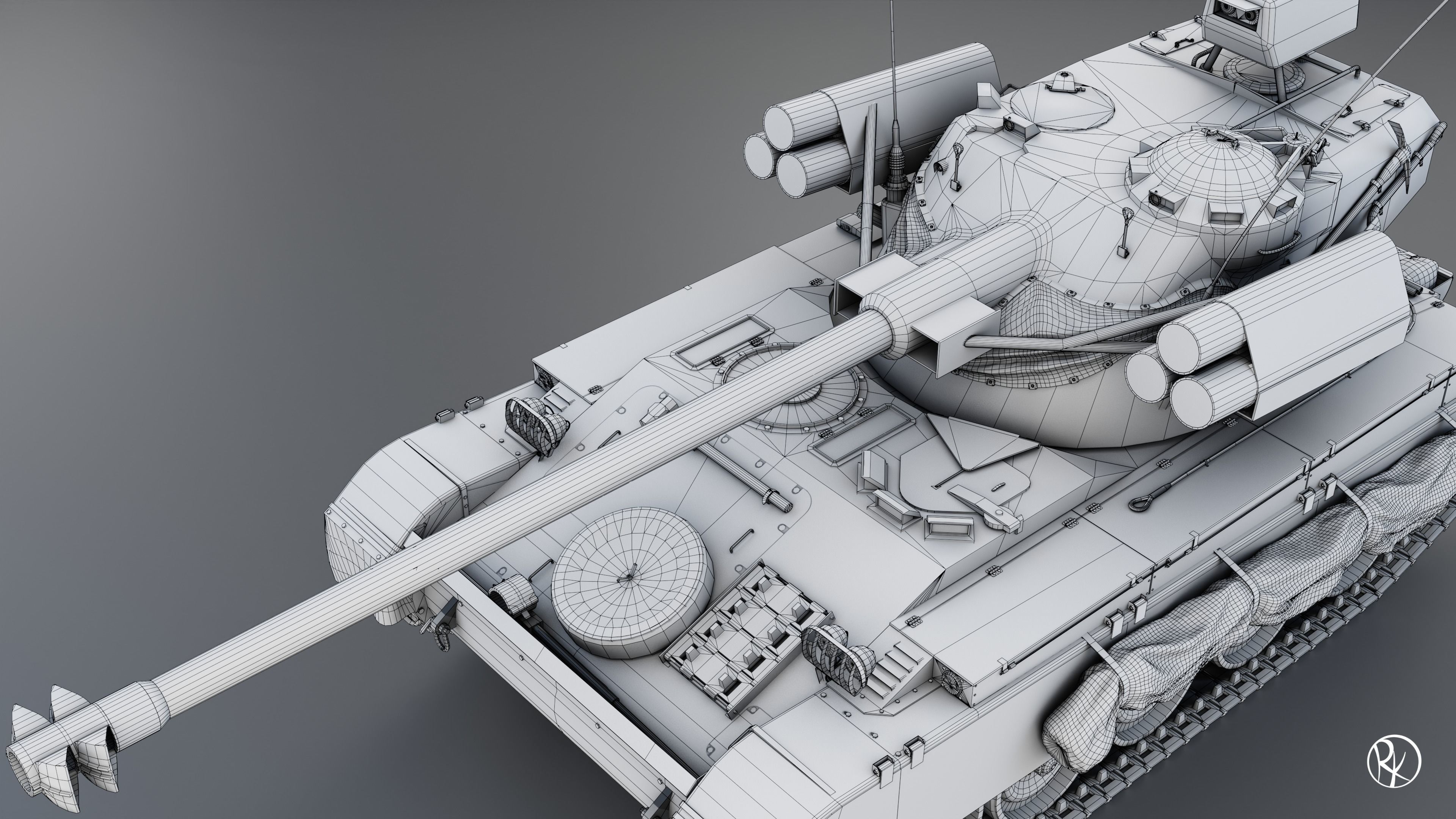 AMX-13 105 PBR Model 3D model_17