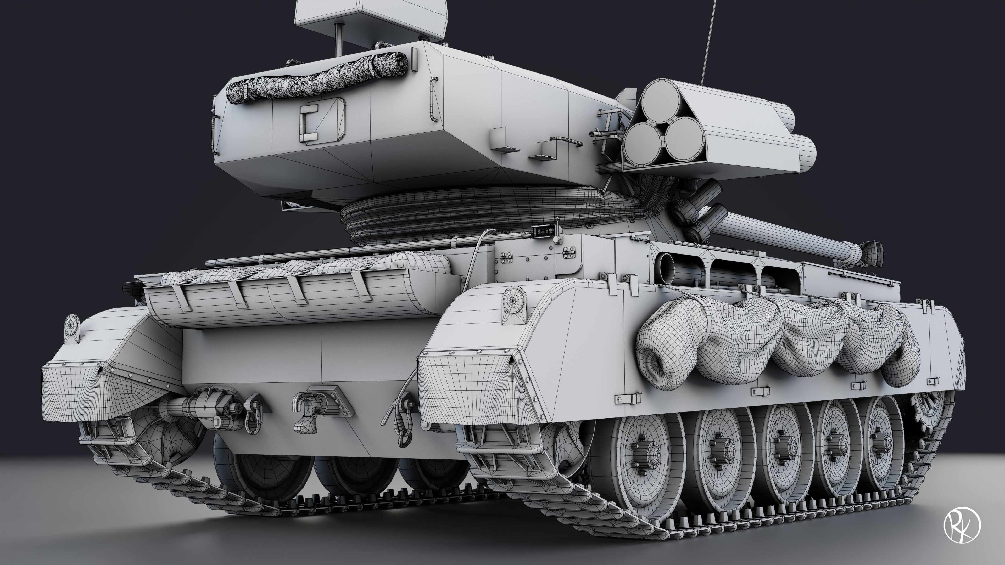 AMX-13 105 PBR Model 3D model_20