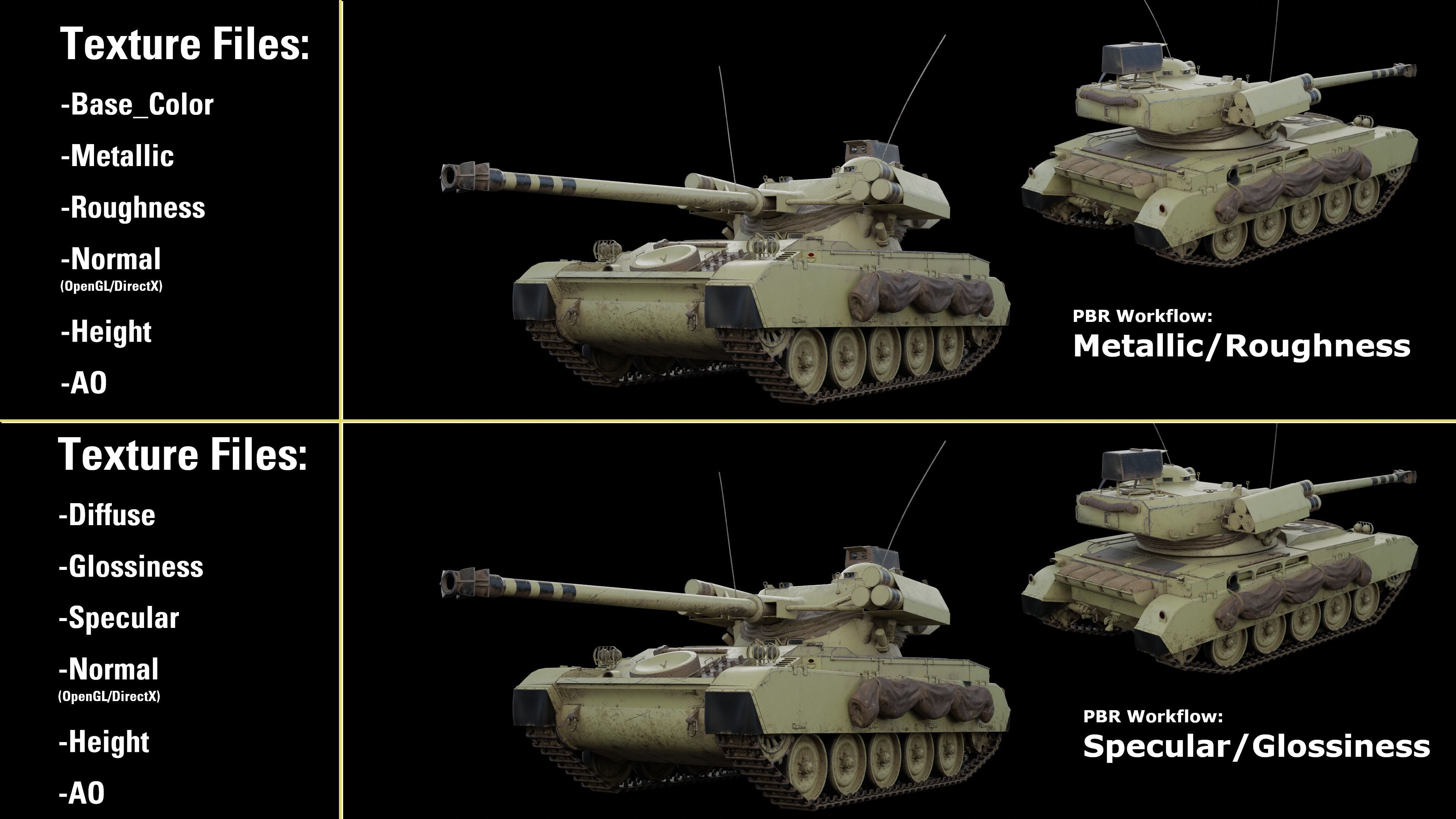 AMX-13 105 PBR Model 3D model_24