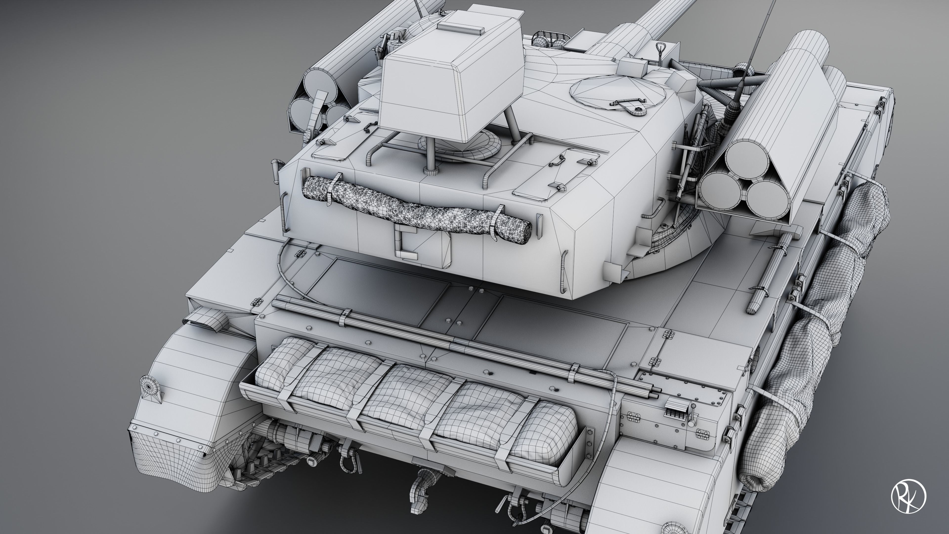 AMX-13 105 PBR Model 3D model_21