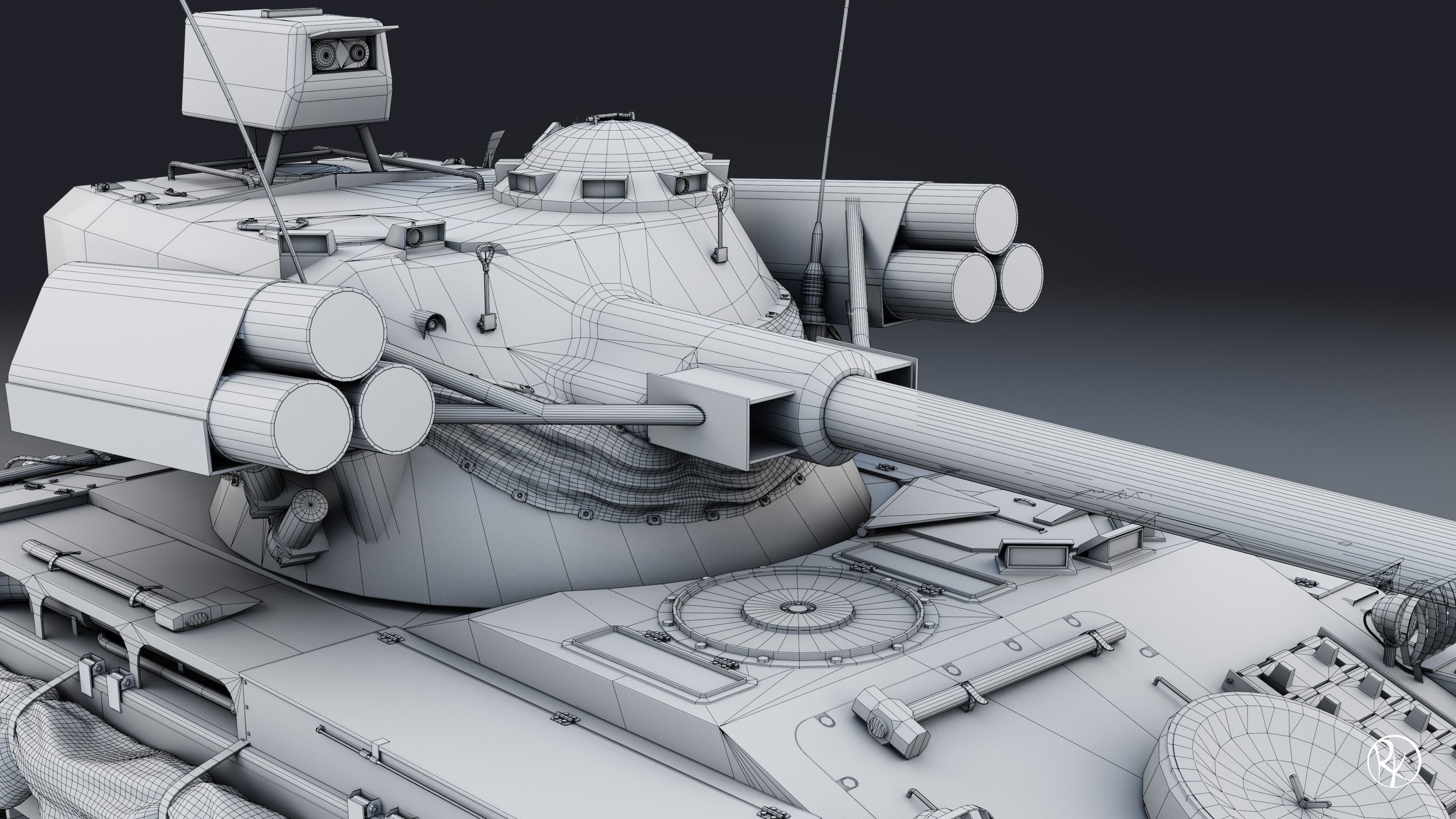 AMX-13 105 PBR Model 3D model_22