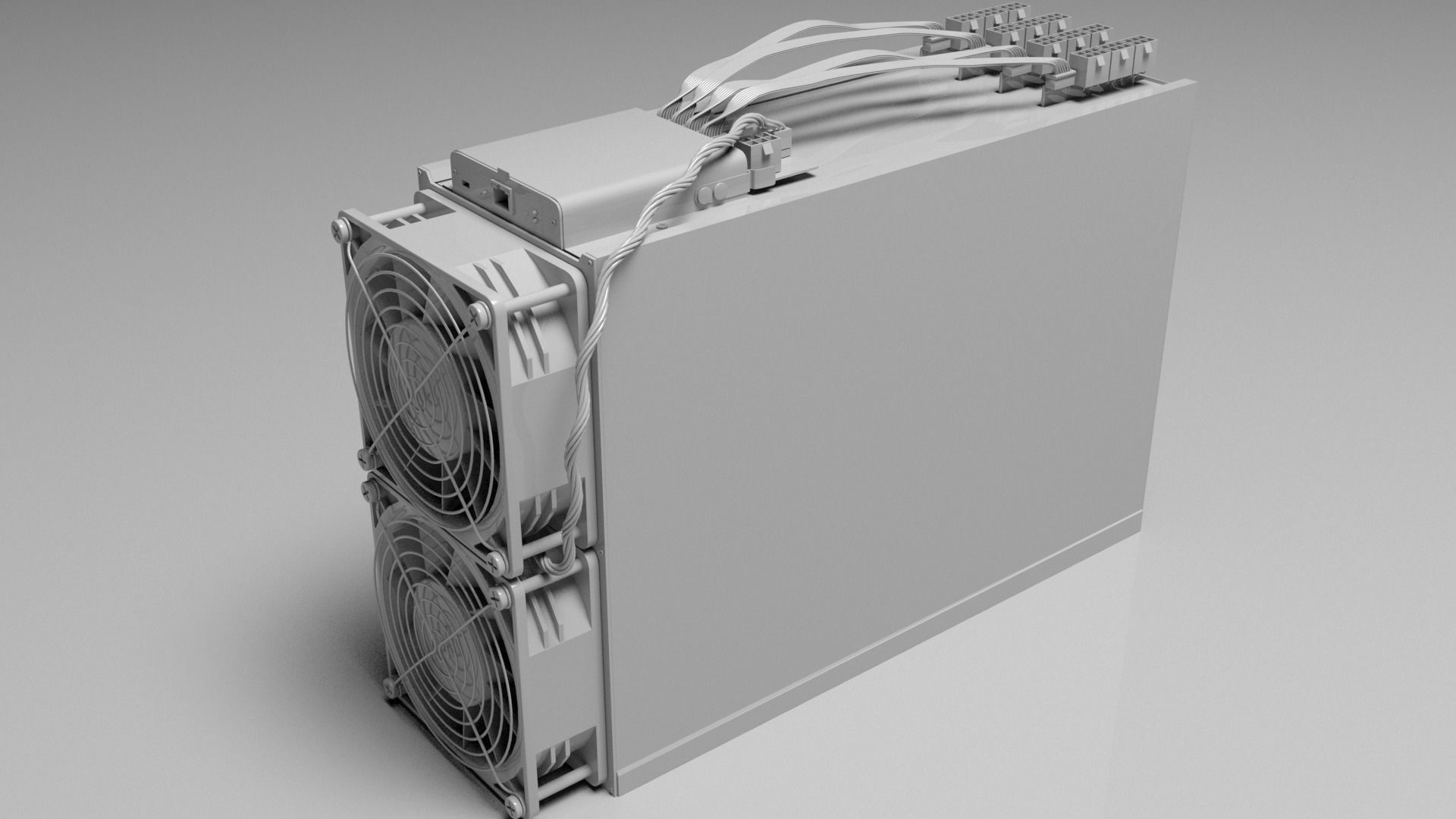 Innosilicon A10 Pro Cryptocurrency Asic Miner 3D model_5