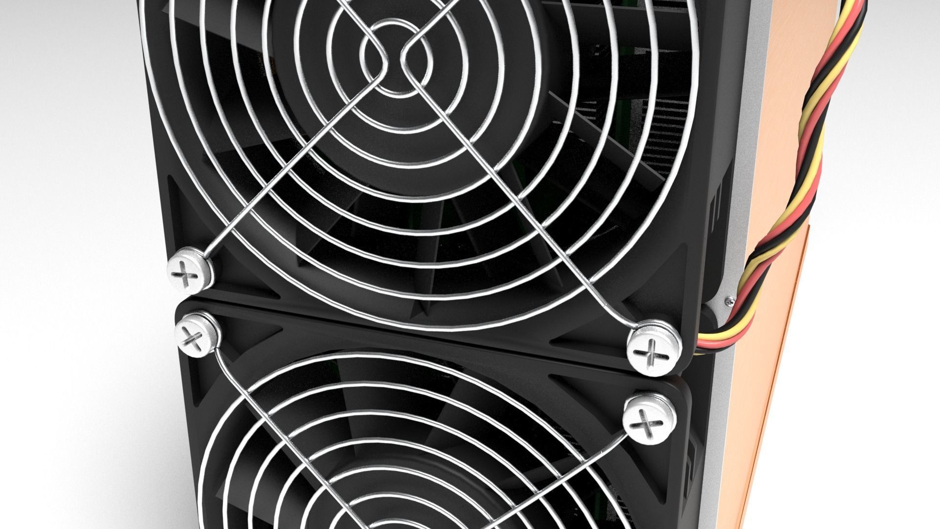 Innosilicon A10 Pro Cryptocurrency Asic Miner 3D model_3