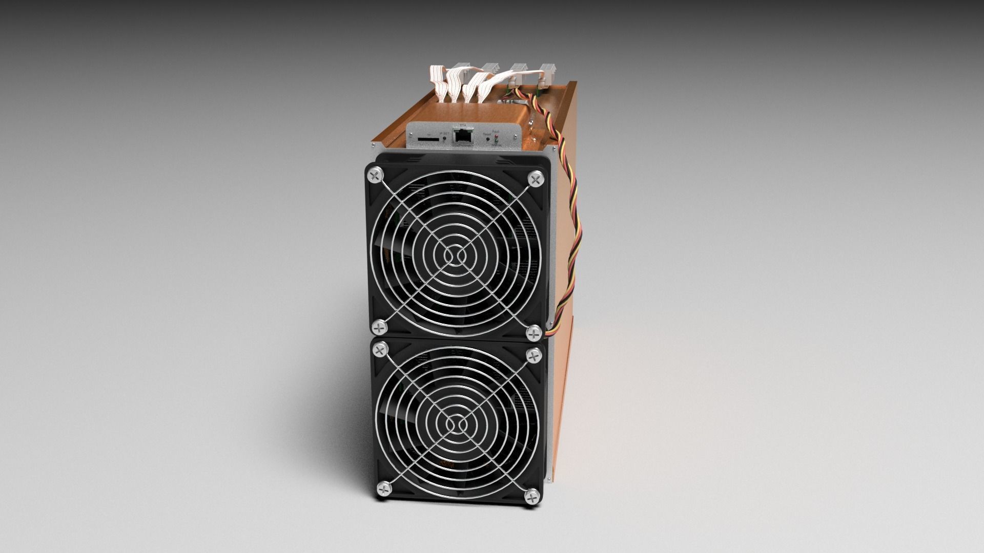 Innosilicon A10 Pro Cryptocurrency Asic Miner 3D model_1