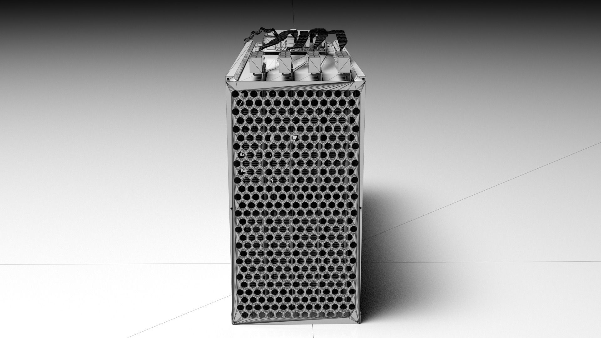 Innosilicon A10 Pro Cryptocurrency Asic Miner 3D model_8