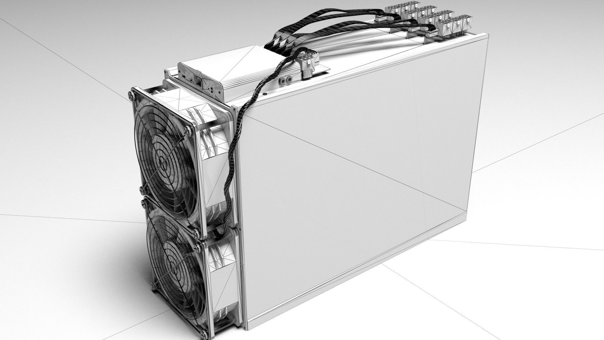 Innosilicon A10 Pro Cryptocurrency Asic Miner 3D model_6