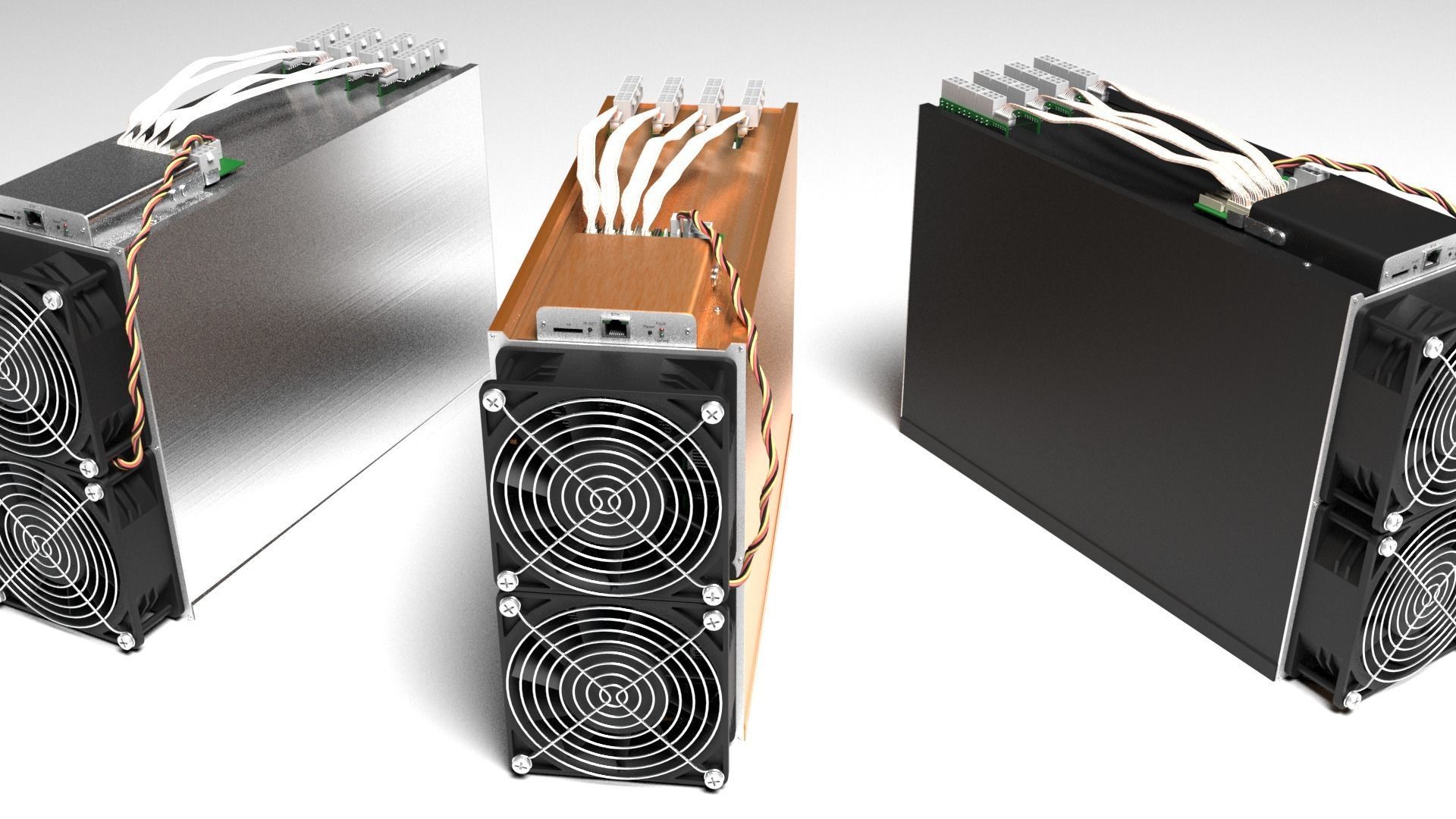 Innosilicon A10 Pro Cryptocurrency Asic Miner 3D model_4