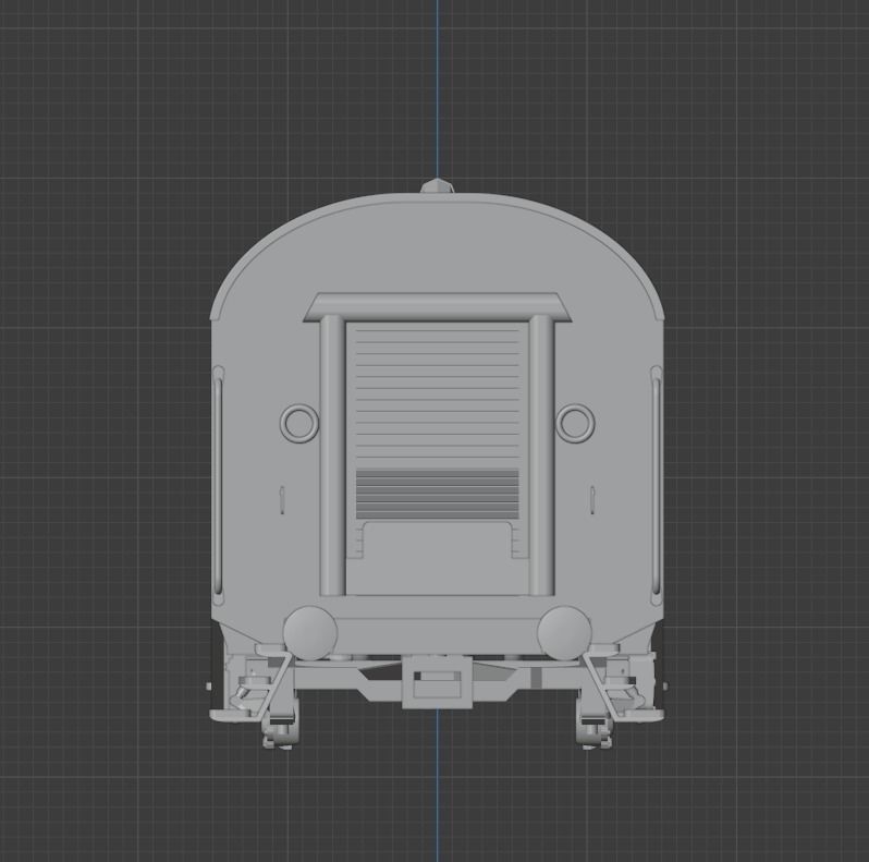 H0 1-87 scale Umbauwagen AB4yg 1st and 2nd class 3D print model_6