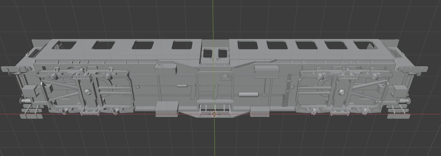 H0 1-87 scale Umbauwagen AB4yg 1st and 2nd class 3D print model_10