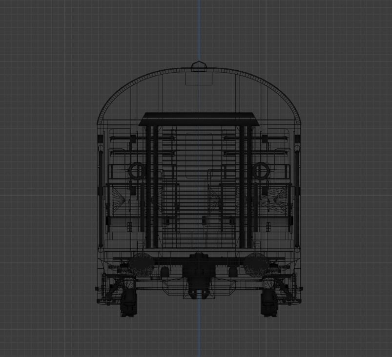 H0 1-87 scale Umbauwagen AB4yg 1st and 2nd class 3D print model_7