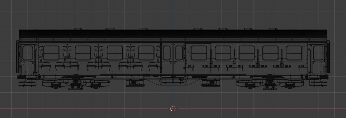 H0 1-87 scale Umbauwagen AB4yg 1st and 2nd class 3D print model_3