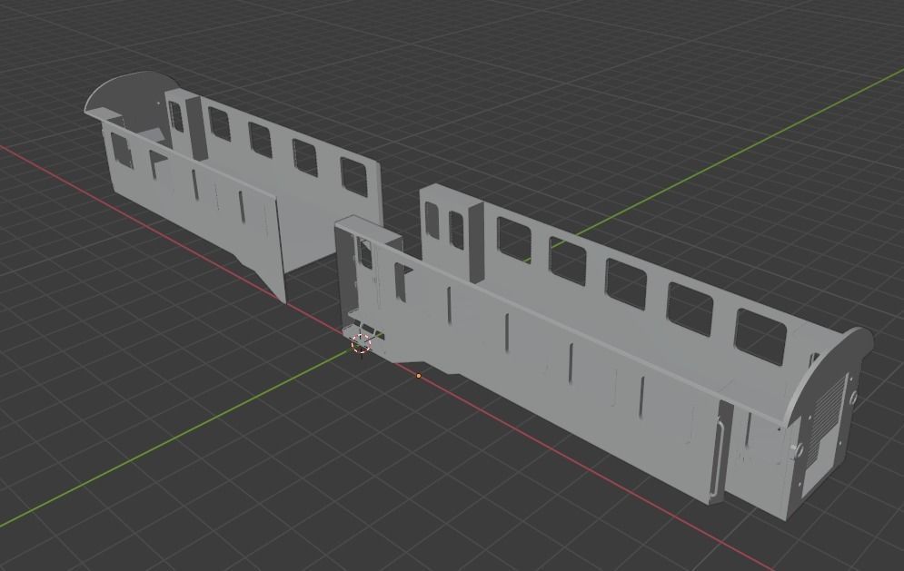 H0 1-87 scale Umbauwagen AB4yg 1st and 2nd class 3D print model_15