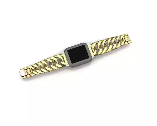 Apple Watch Cuban Chain Band 14cm 3D print model