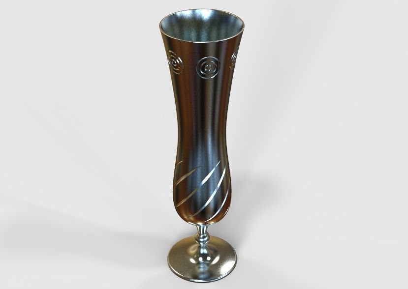 Flower Vase 3D print model_31