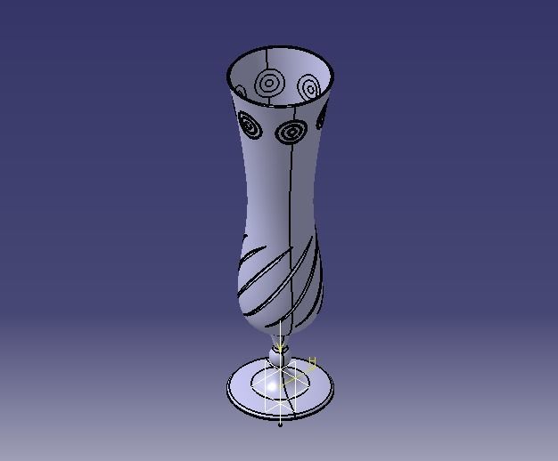Flower Vase 3D print model_50
