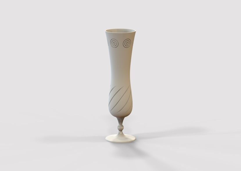 Flower Vase 3D print model_4