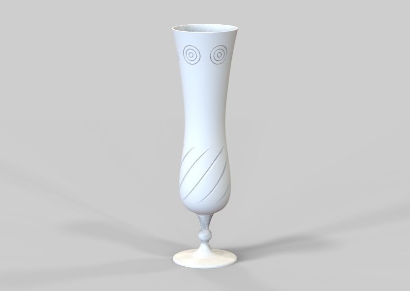Flower Vase 3D print model_5