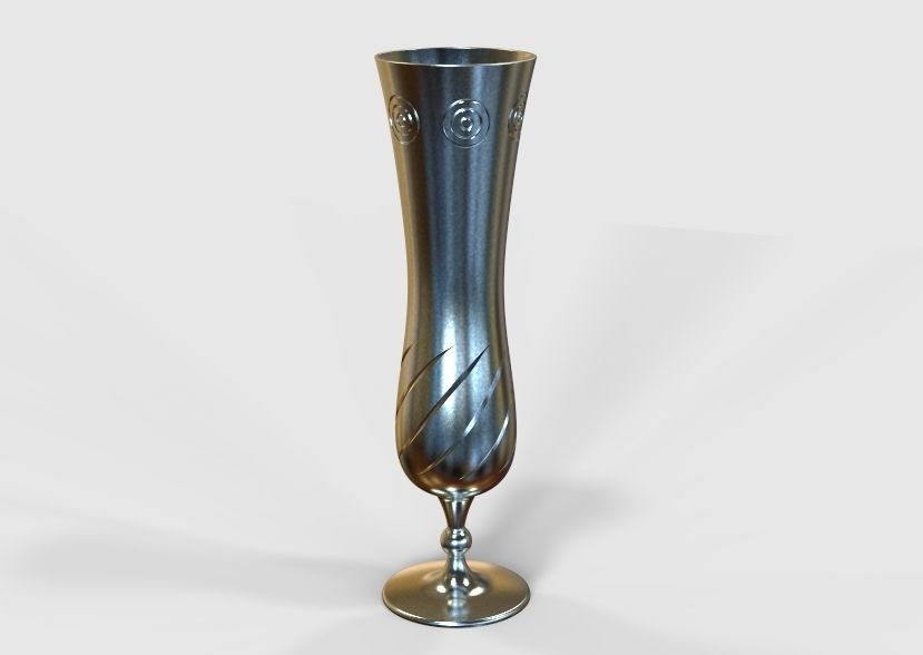 Flower Vase 3D print model_32