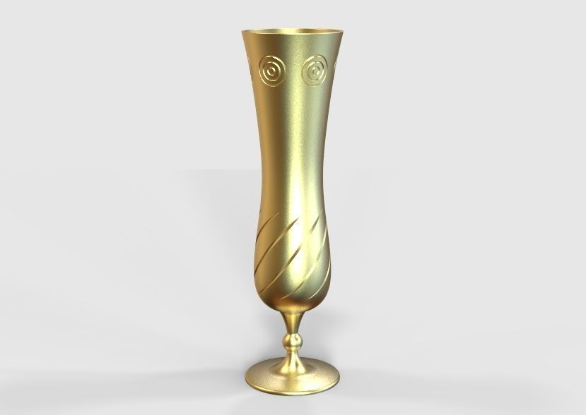 Flower Vase 3D print model_27