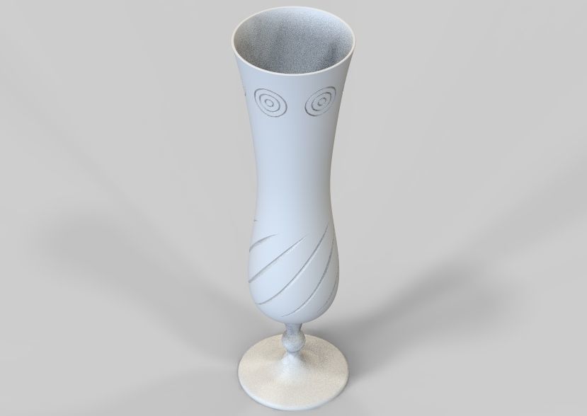Flower Vase 3D print model_7