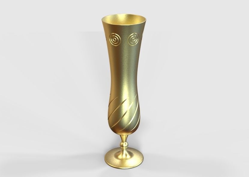 Flower Vase 3D print model_25
