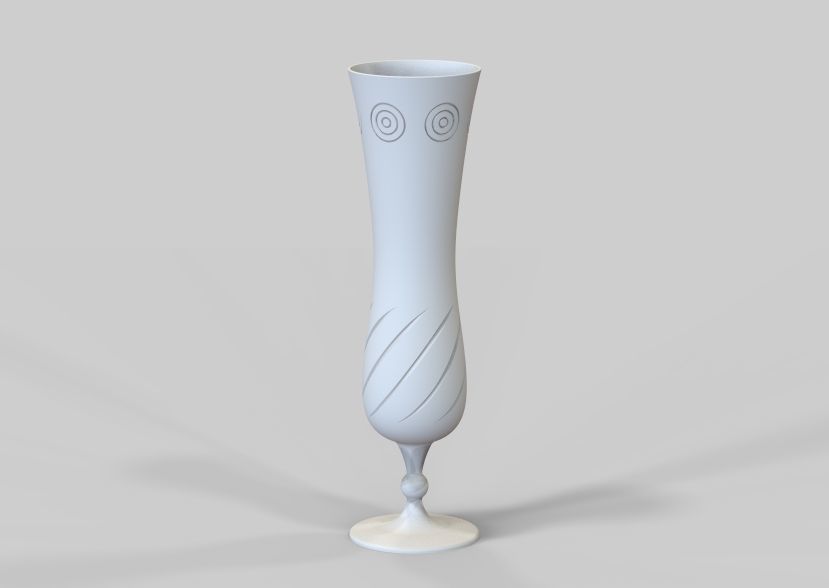 Flower Vase 3D print model_6