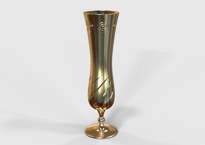 Flower Vase 3D print model_33