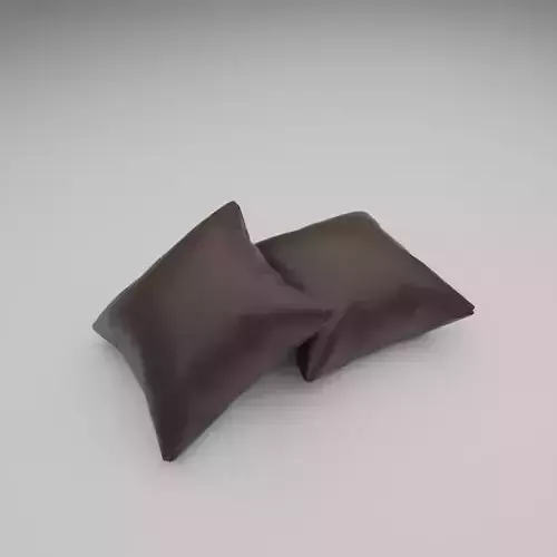 Cushions in Leather LowPoly 