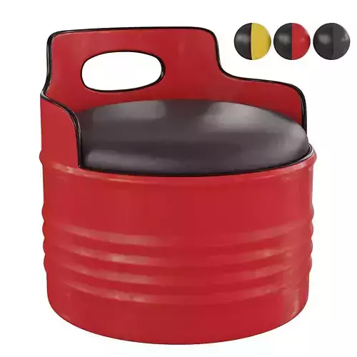 Homary-Oil Barrel Accent Chair