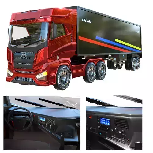 faw truck with interor