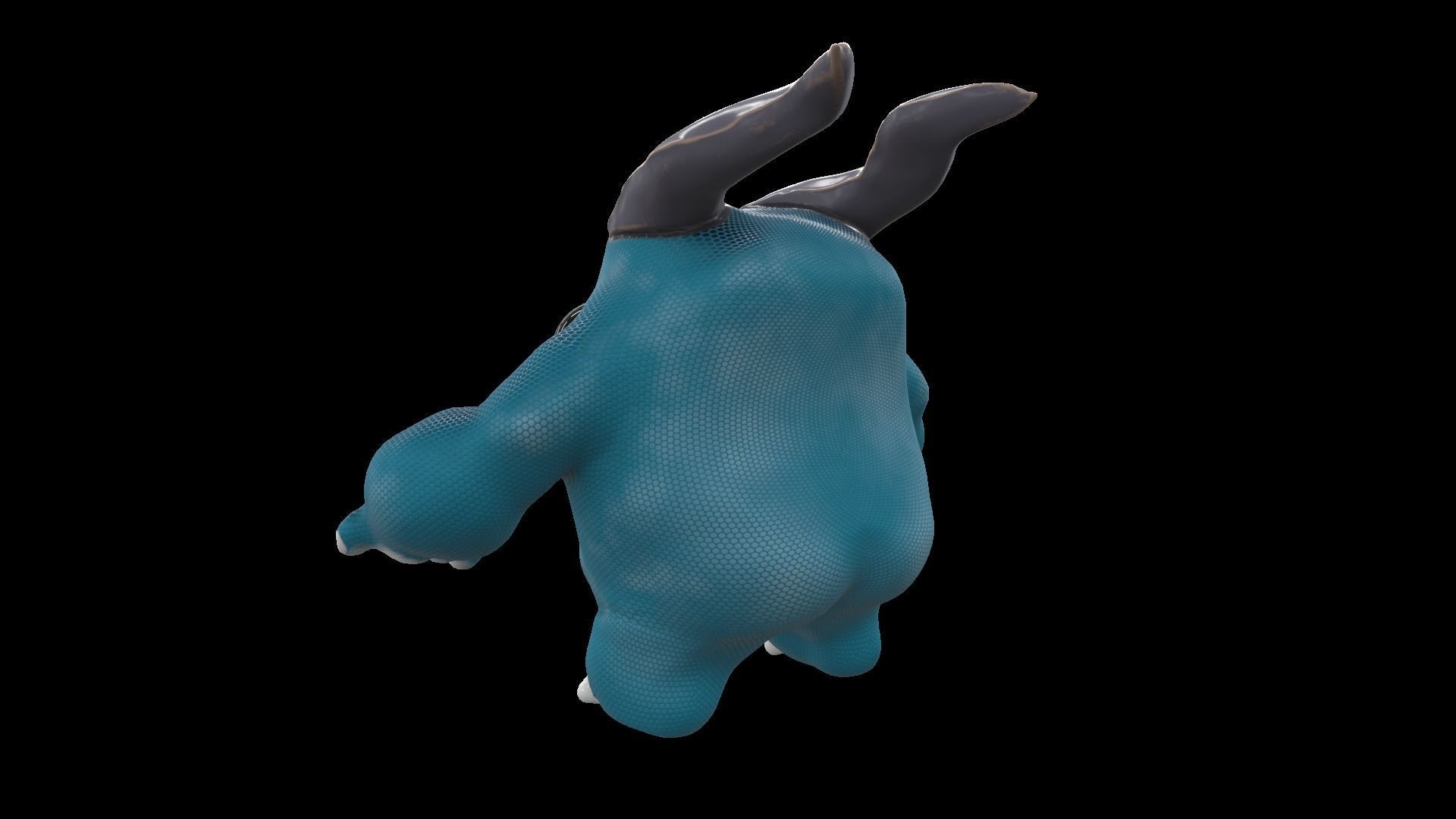 Cute Monster Low-poly 3D model_5