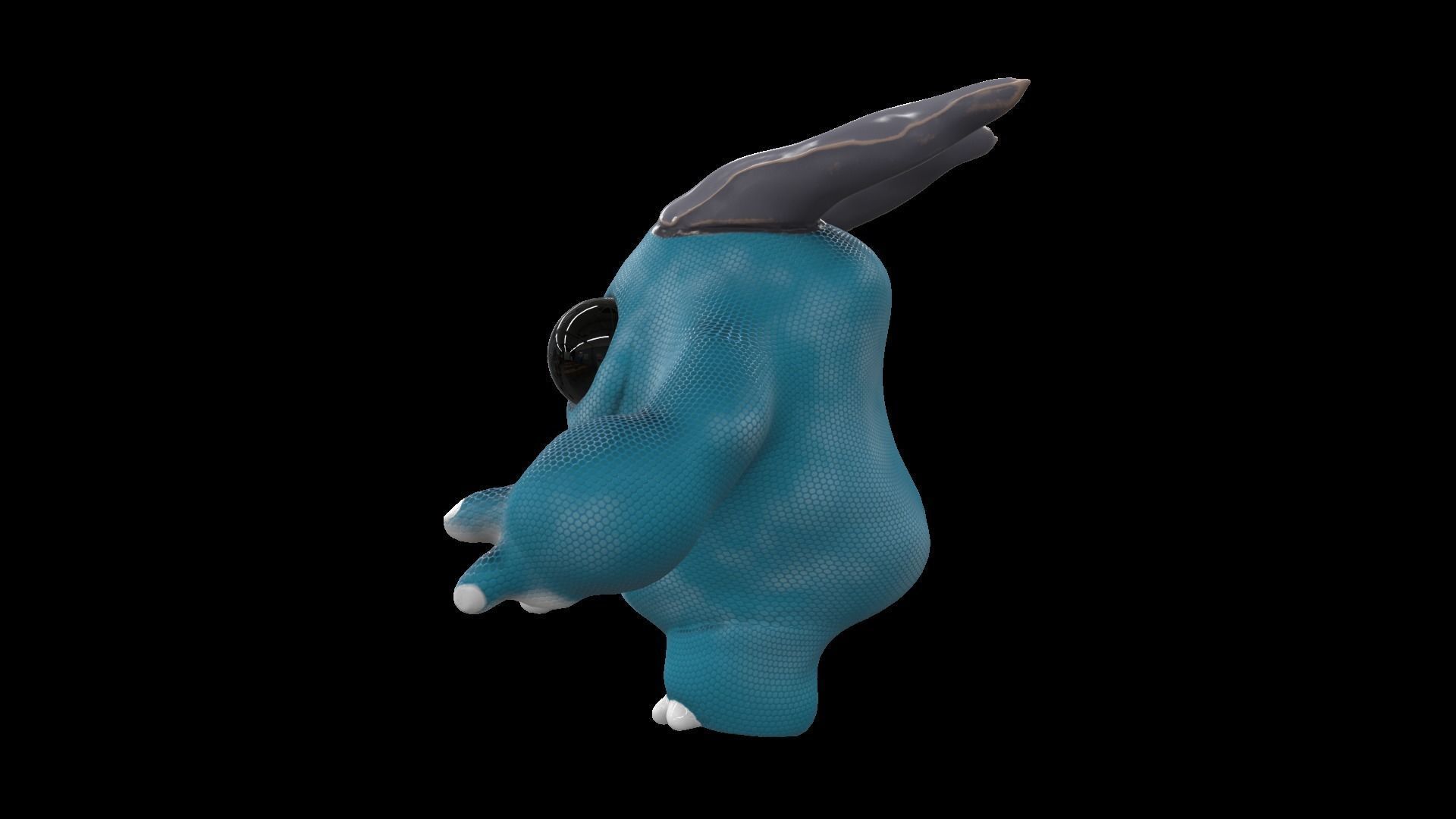 Cute Monster Low-poly 3D model_4