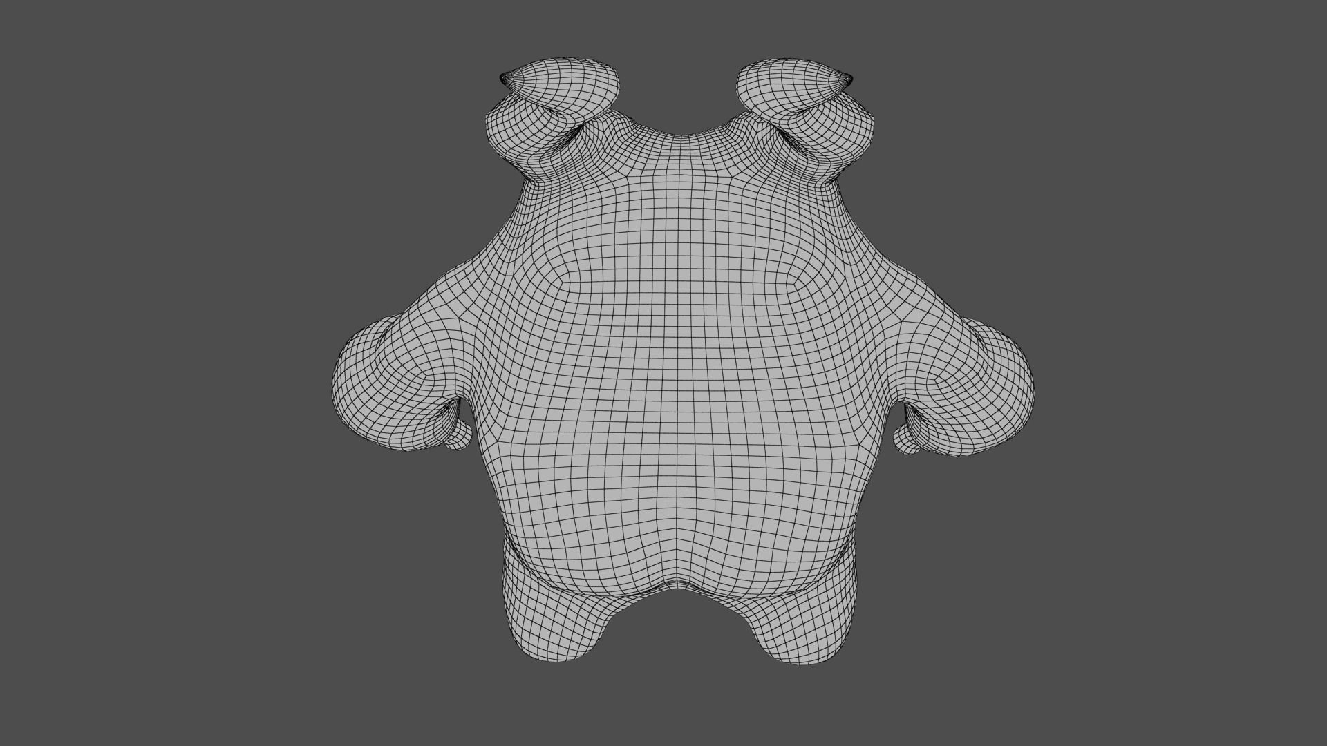 Cute Monster Low-poly 3D model_20