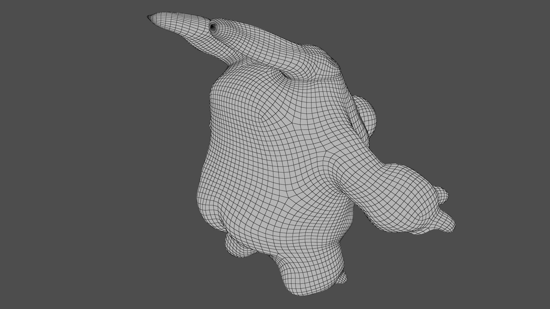 Cute Monster Low-poly 3D model_21