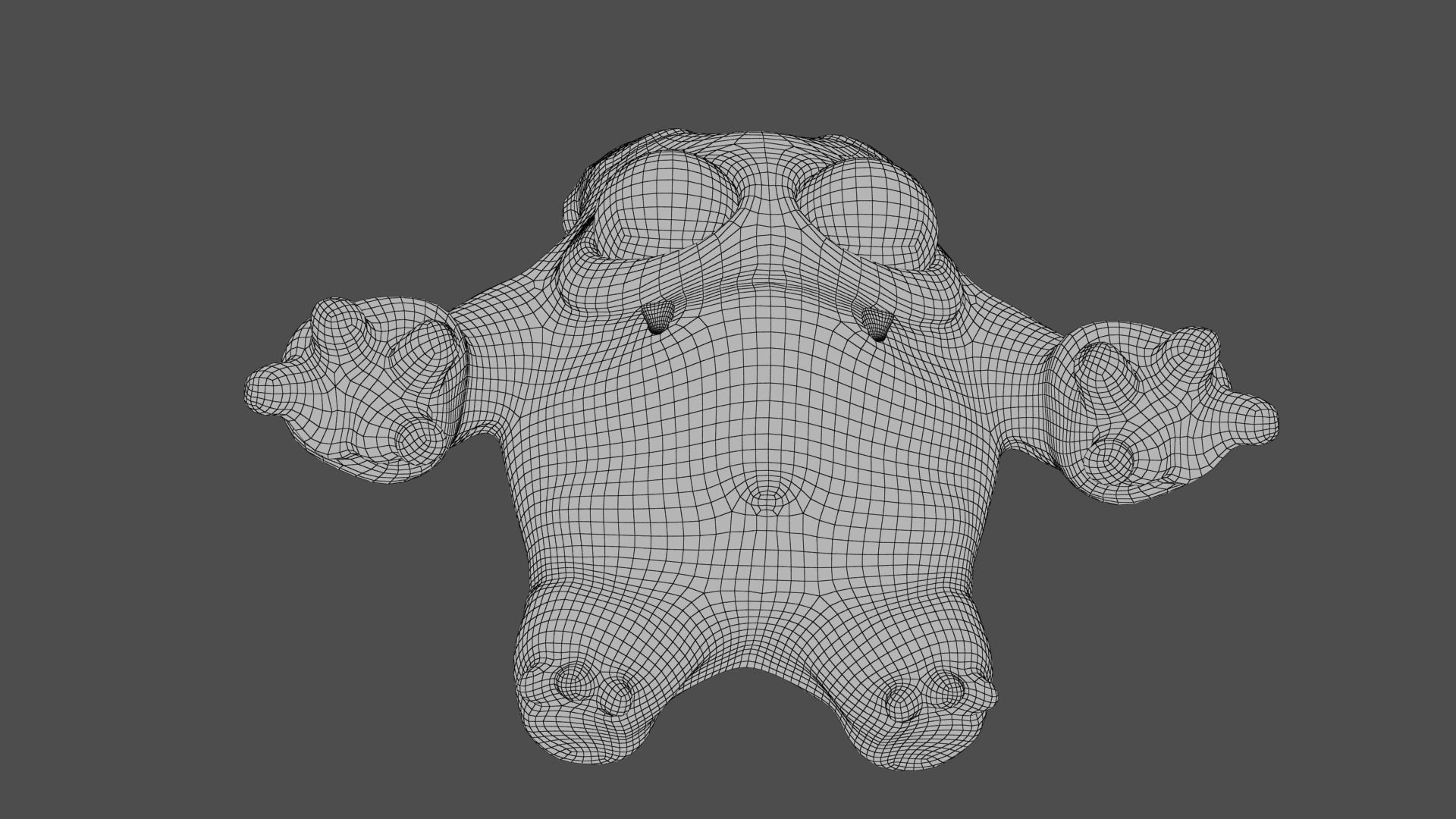 Cute Monster Low-poly 3D model_23