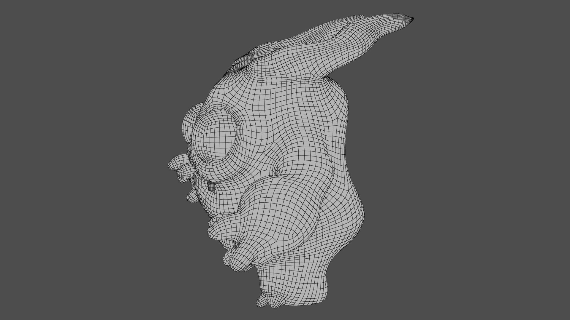 Cute Monster Low-poly 3D model_19