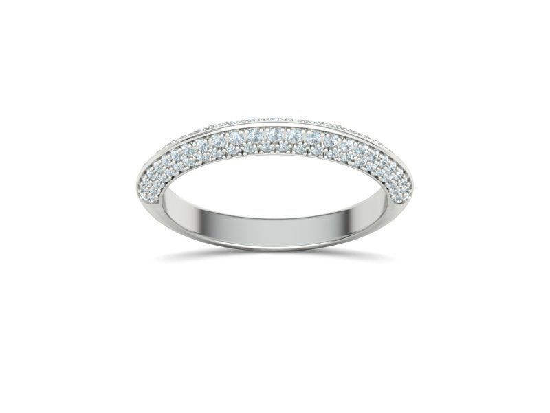 Wedding Set Jewelry Set 1ct Stone Wedding band 3dmodels 3D Model Collection_20