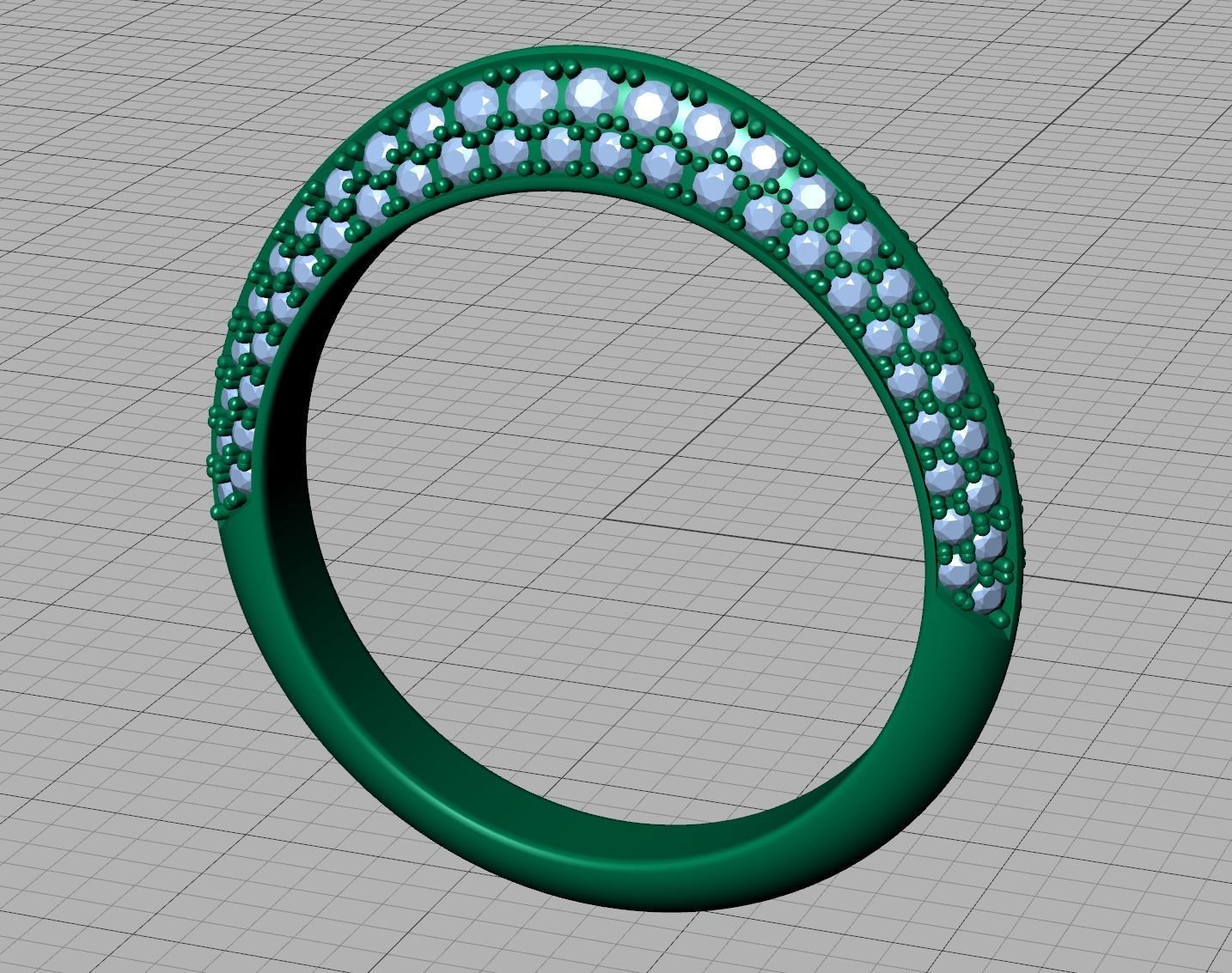 Wedding Set Jewelry Set 1ct Stone Wedding band 3dmodels 3D Model Collection_25