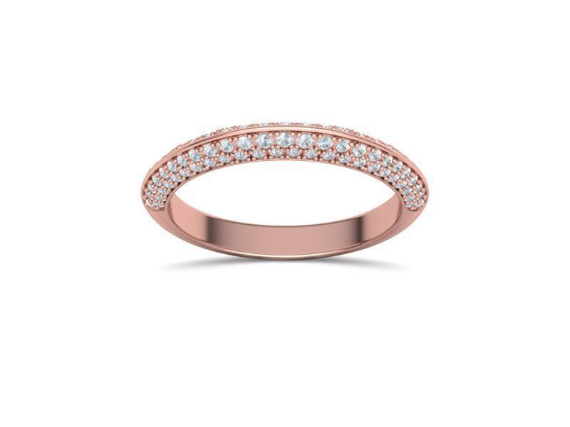 Wedding Set Jewelry Set 1ct Stone Wedding band 3dmodels 3D Model Collection_19