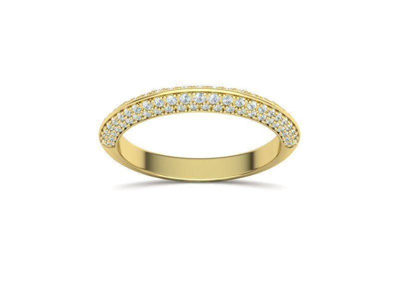 Wedding Set Jewelry Set 1ct Stone Wedding band 3dmodels 3D Model Collection_21