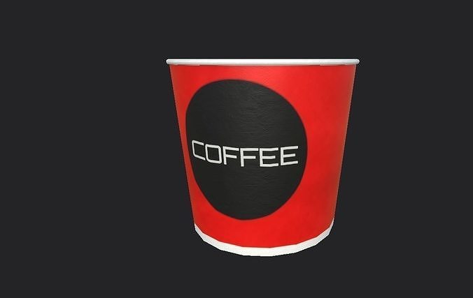 Coffee Cup Low-poly 3D model