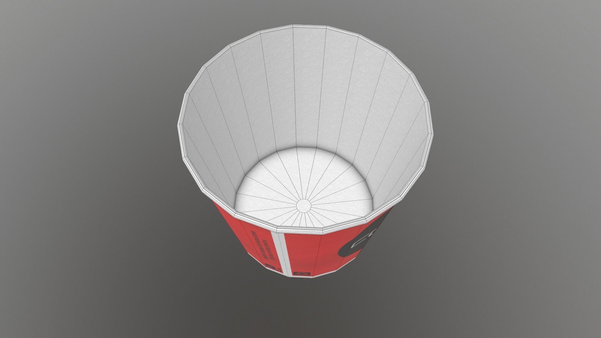 Coffee Cup Low-poly 3D model_14