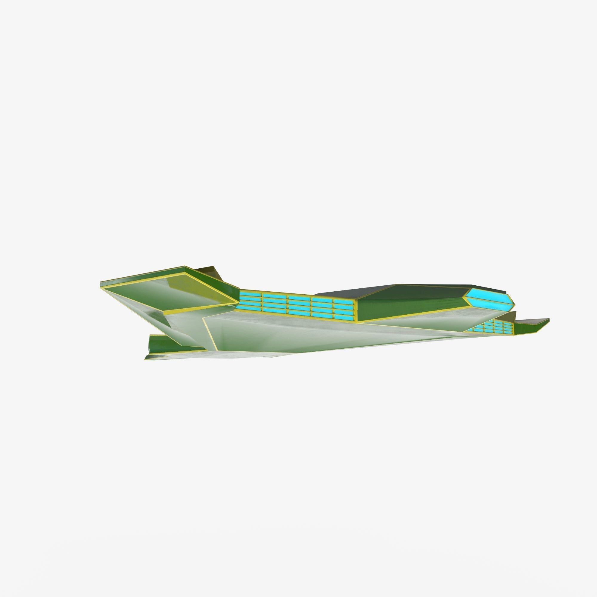 green space mosquito Low-poly 3D model_6