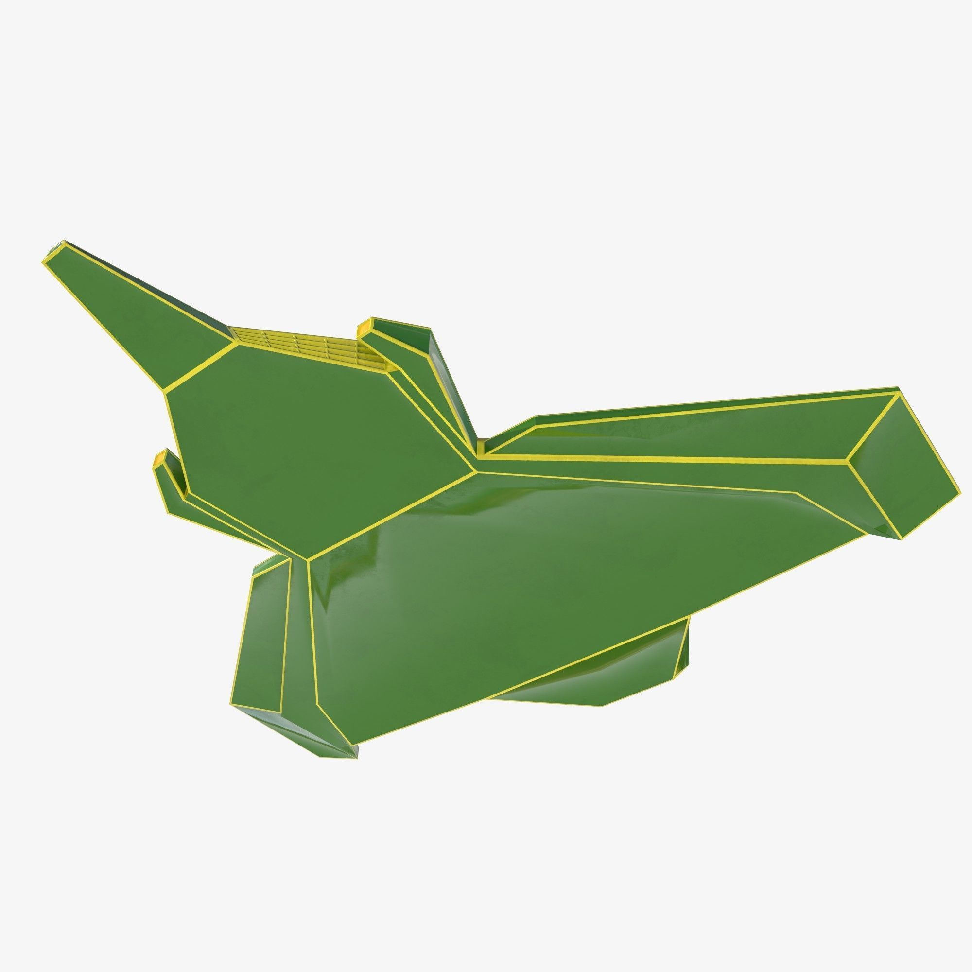 green space mosquito Low-poly 3D model_3