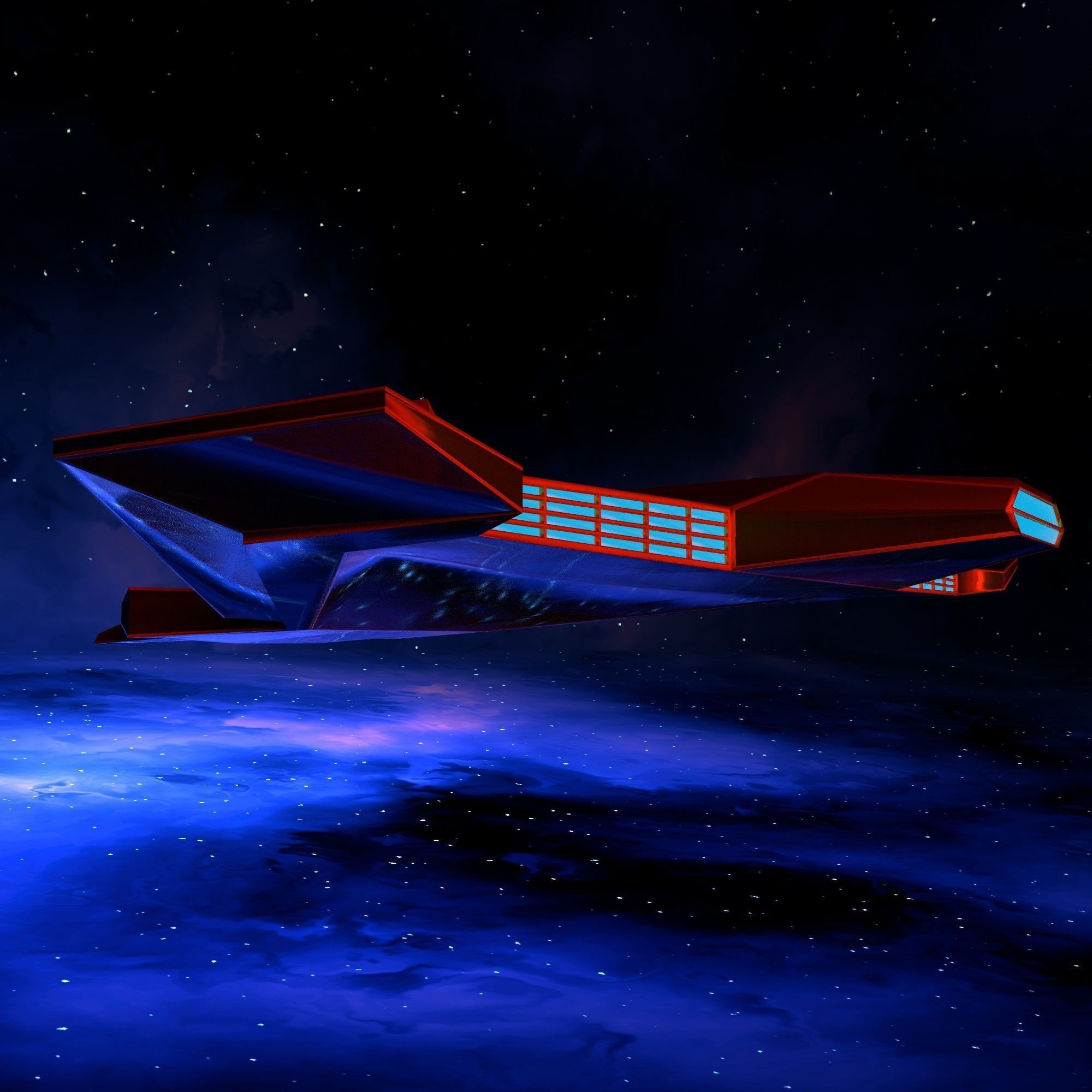 green space mosquito Low-poly 3D model_10