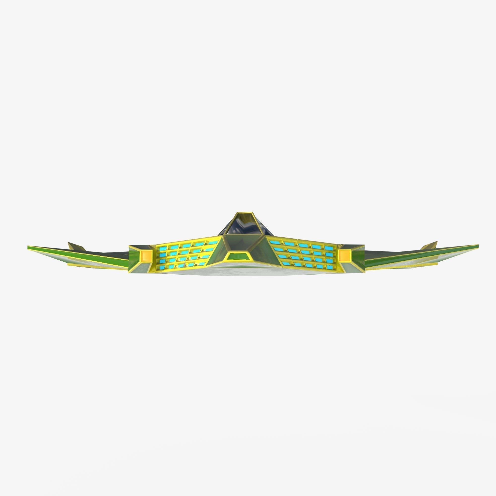 green space mosquito Low-poly 3D model_2
