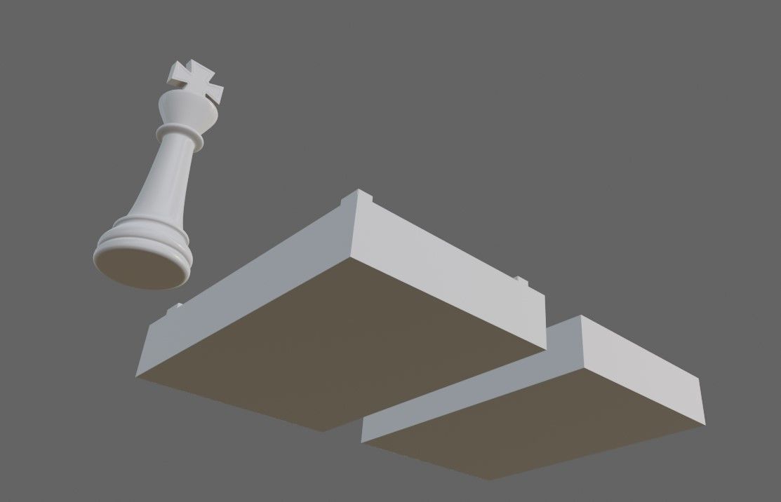 Mold for King - Chess Game - Form - Xadrez Molde Forma 3D print model_3