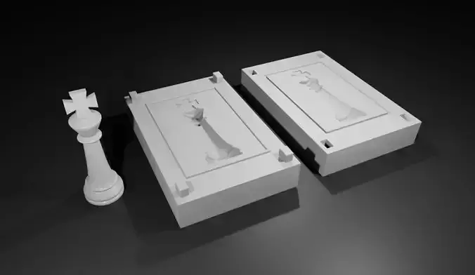 Mold for King - Chess Game - Form - Xadrez Molde Forma 3D print model Mold for King - Chess Game - Form - Xadrez Molde Forma 3D print model